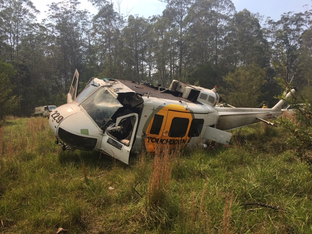 Figure 1: Main wreckage site.Source: Operator