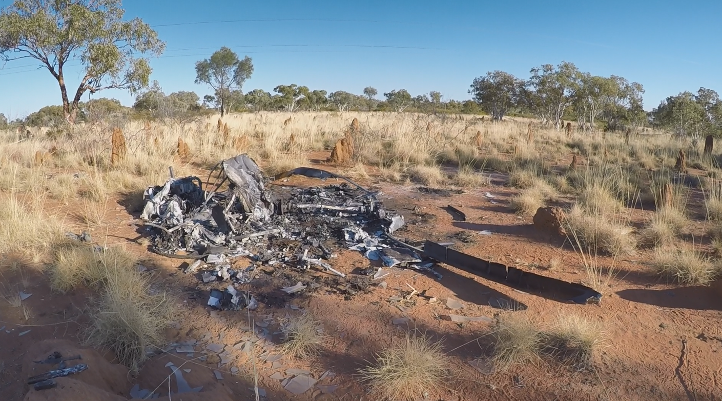 Figure 1: VH-HGU accident site.Source: ATSB