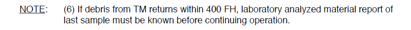 Figure 6: Extract from aircraft maintenance manual Note 6.Source: Aircraft manufacturer