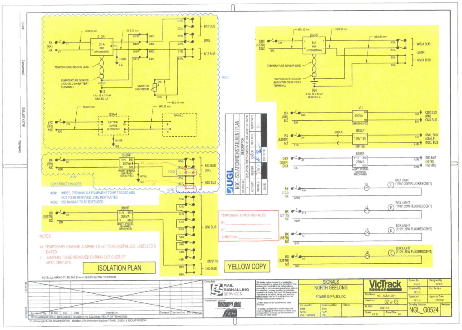 Figure 4: One of the isolation plans for the North Geelong works stage 1.
Source: VicTrack