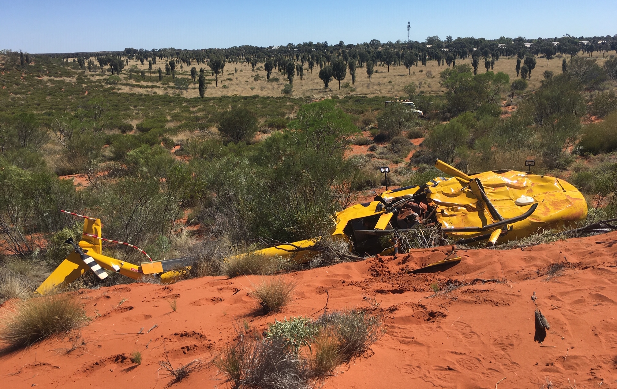 Figure 3: VH-HGX wreckage.Source: Northern Territory Police