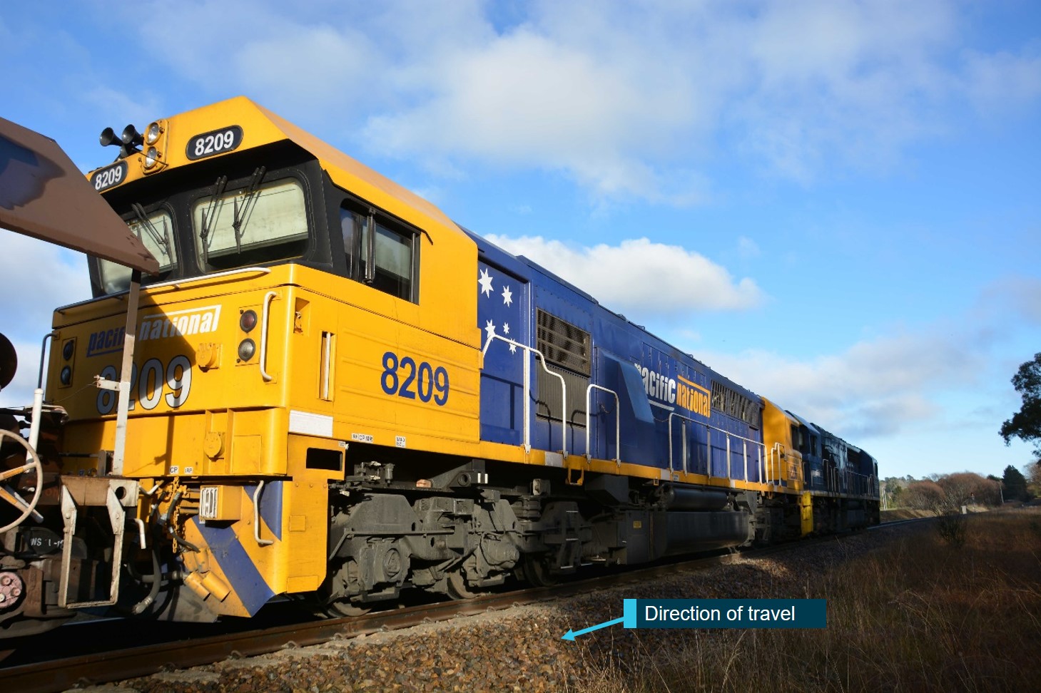 Figure 7: Two locomotives at rear of train TM94.
Source: OTSI