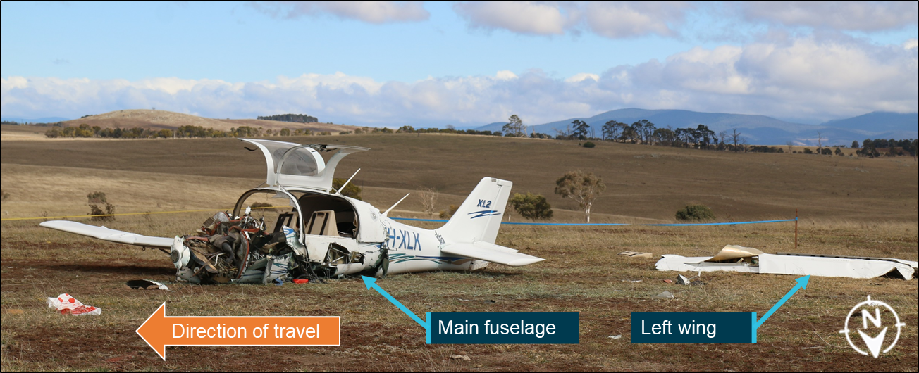 Figure 3: Accident site.<br />
Source: ATSB