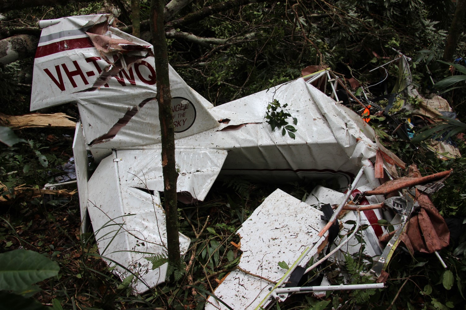 Figure 3 - VH-TWQ’s empennage at the accident site
