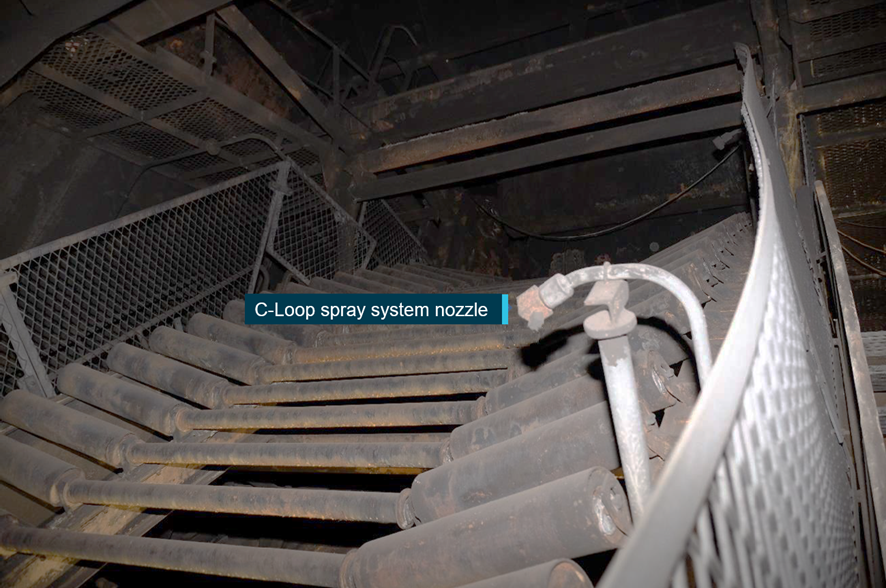 C-Loop spray system nozzle
