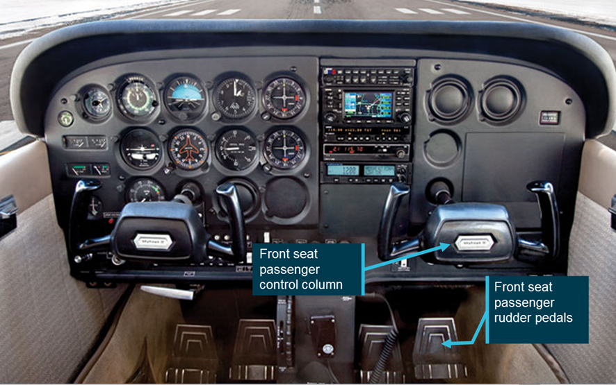 Cessna 172 dual controls