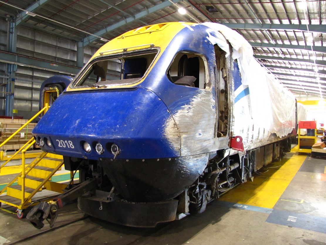 Power car XP2018 at Auburn workshops 10 March 2020