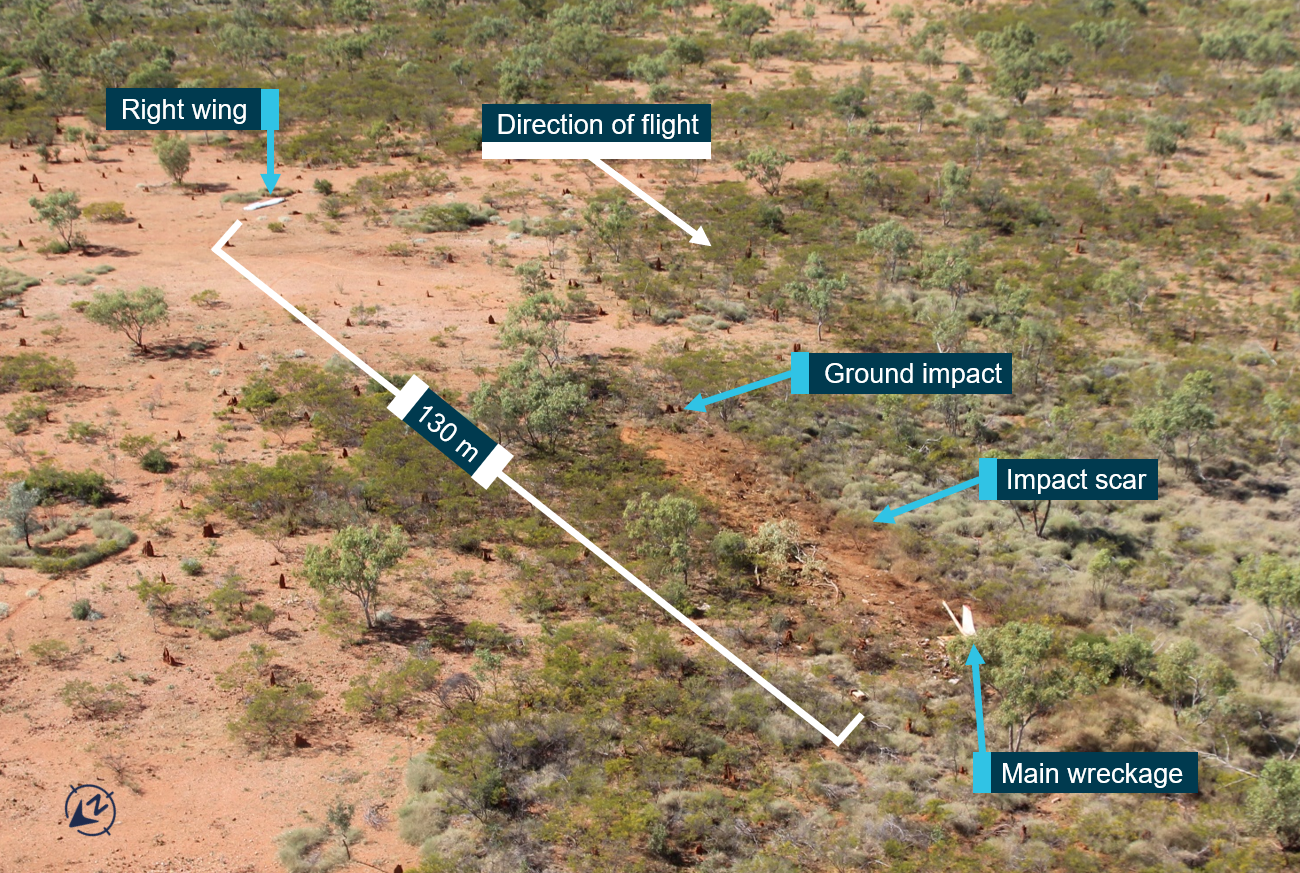 Figure 10: Accident site overview looking south east