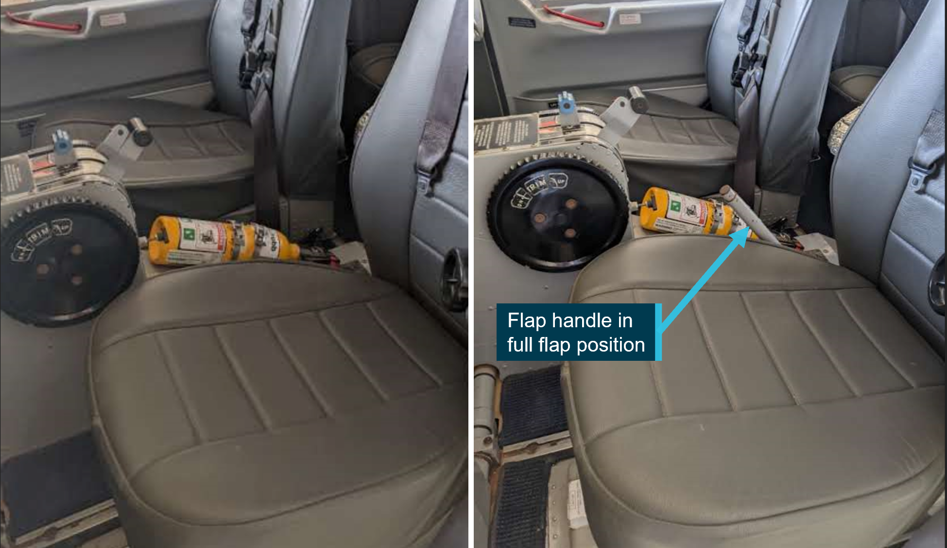 Figure 4: Airvan flap lever