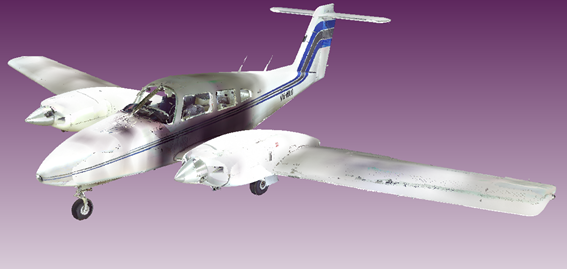 Figure 20: 3-dimensional point cloud model of NLO