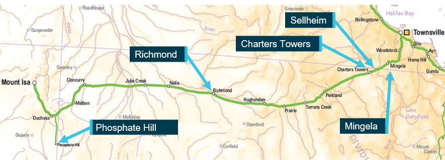 Figure 1: Location of the derailment