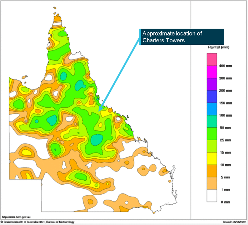 Figure 3: 29 December 2020 Rainfall Total