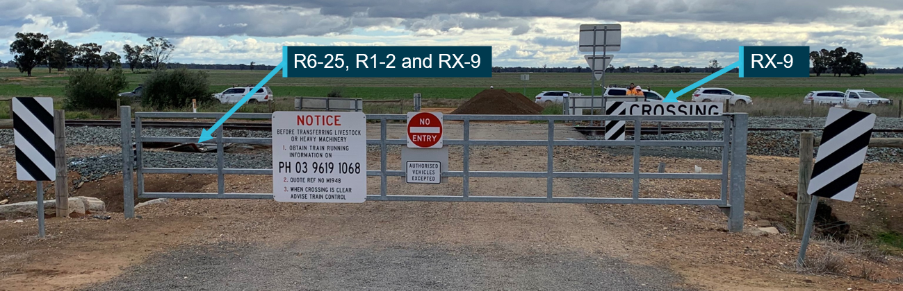 Figure 5: Holmes Road level crossing access from east of the rail track