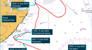 ATSB details timeline of bulk ship’s propulsion failure off Port Kembla