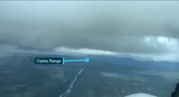 Figure 3: Image taken in-flight of the weather conditions ahead