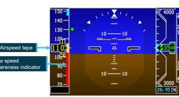 Example low speed awareness indicator