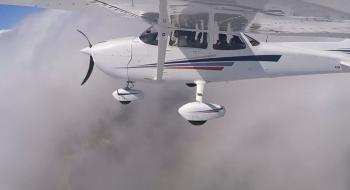 Visual pilots should make early decisions to turn back, divert or hold in an area of good weather (note, not the incident aircraft)
