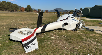 The EC120 after the accident.