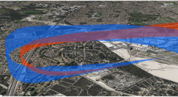 Photo: Google Earth and ADS-B data