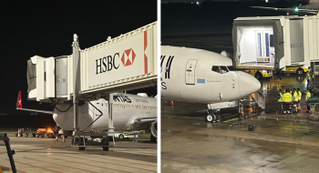 Collisions with the Qantas aircraft (left) and Fiji Airways aircraft (right).