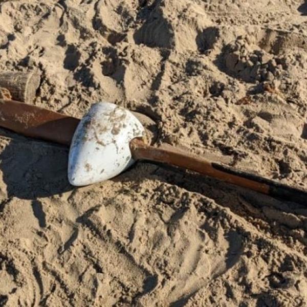 Propeller on the sand
