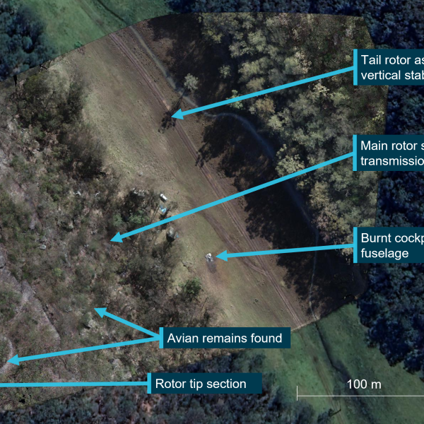 Figure 5: VH-ZMF accident site