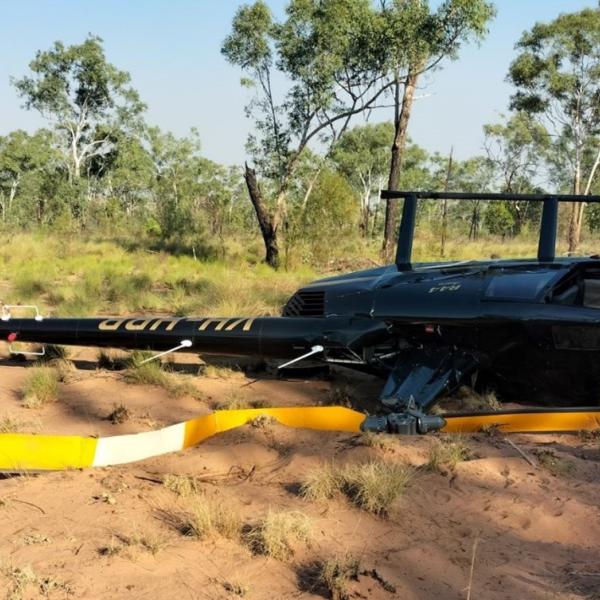VH-HRB post-accident