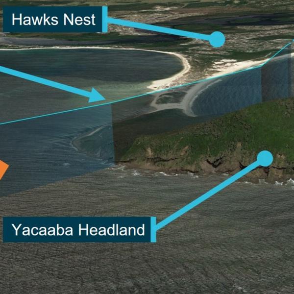 The accident helicopter’s flight path