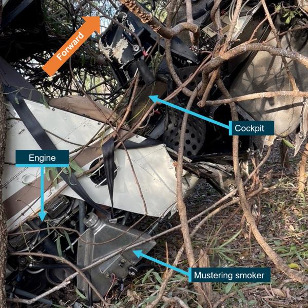 Figure 1: VH-NKV at the accident site