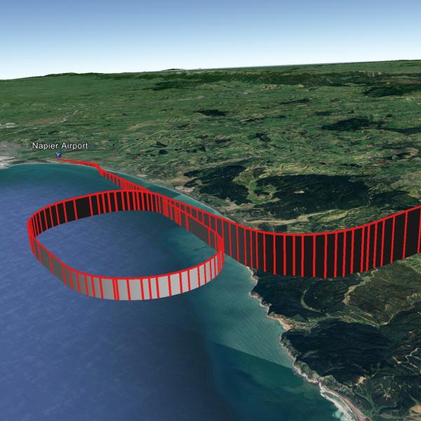 ADS-B Exchange flight data overlay on Google Earth.