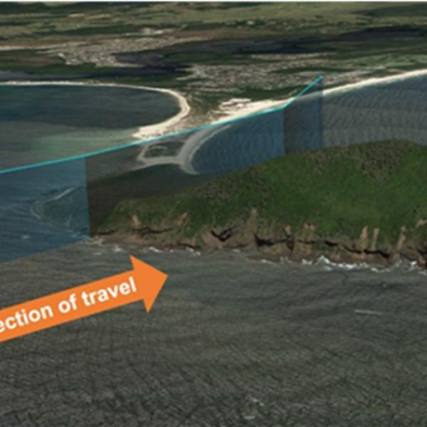 The accident helicopter’s flight path