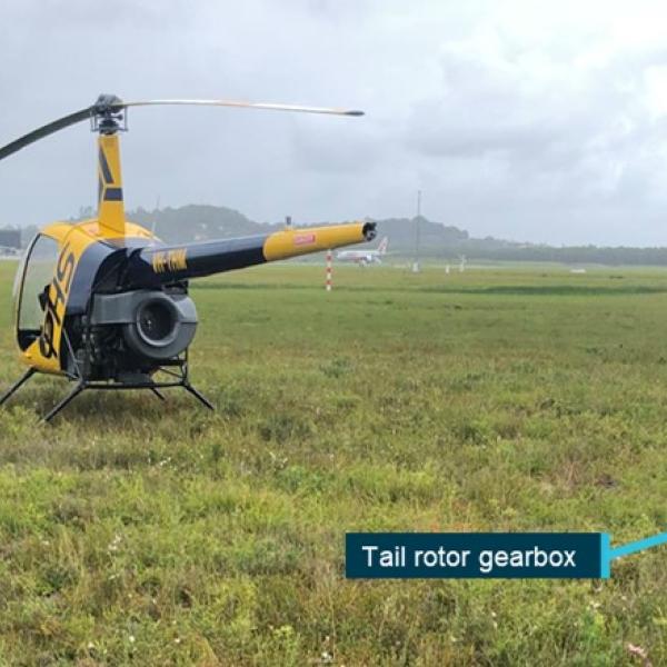 The tail rotor separated during a low hover