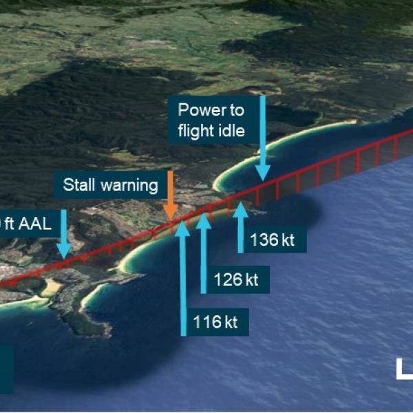 Approach flight path
