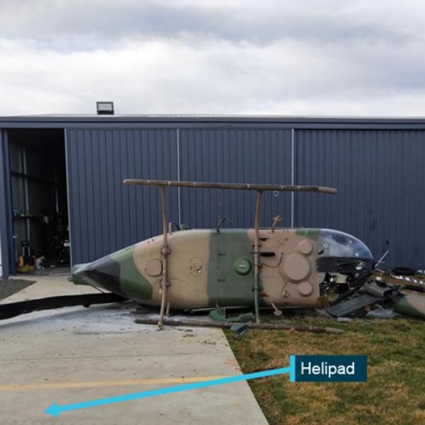 VH-ZDI in final resting position