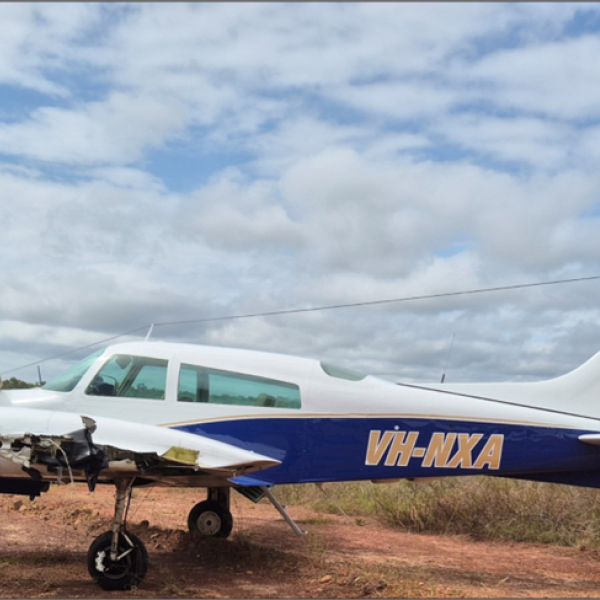 The aircraft after the accident. Photo: Operator.