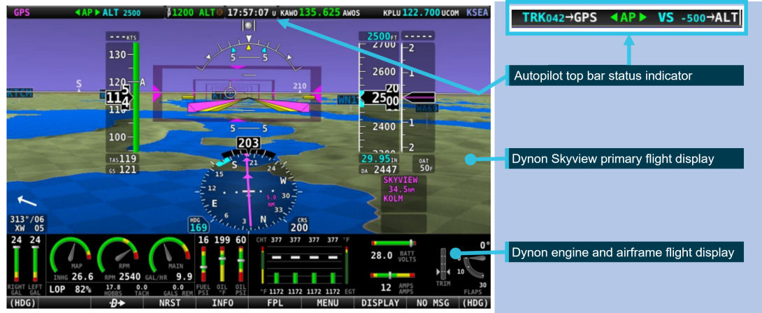 Dynon SkyView HDX primary flight display