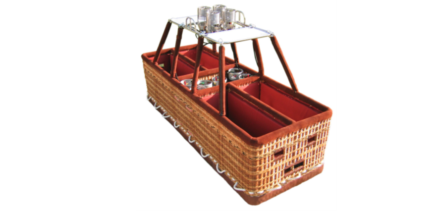 Double-T partitioned basket