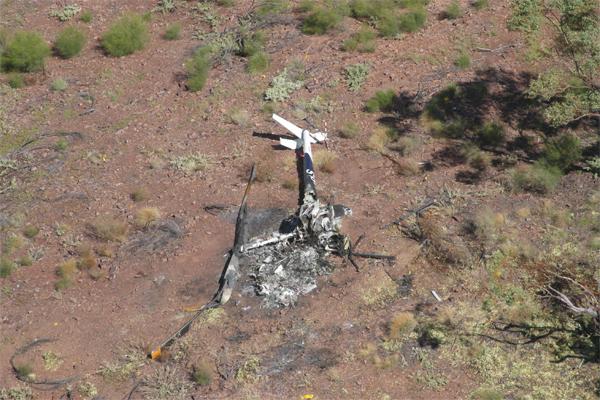 Accident site from above.