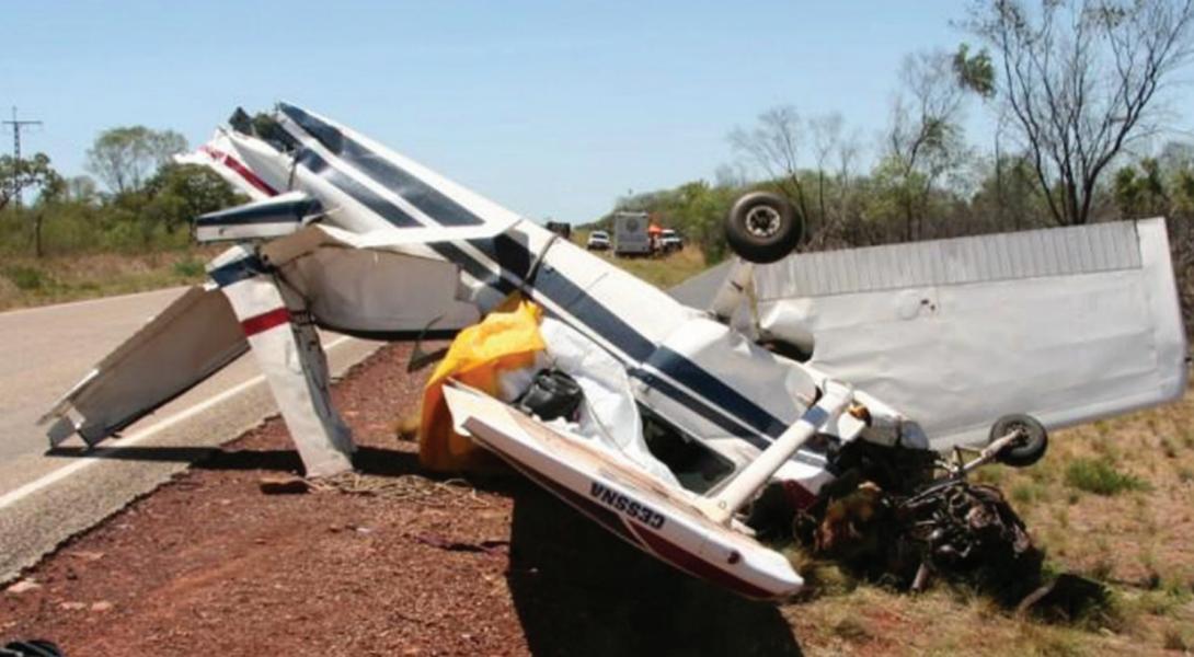 Image of crashed plane.