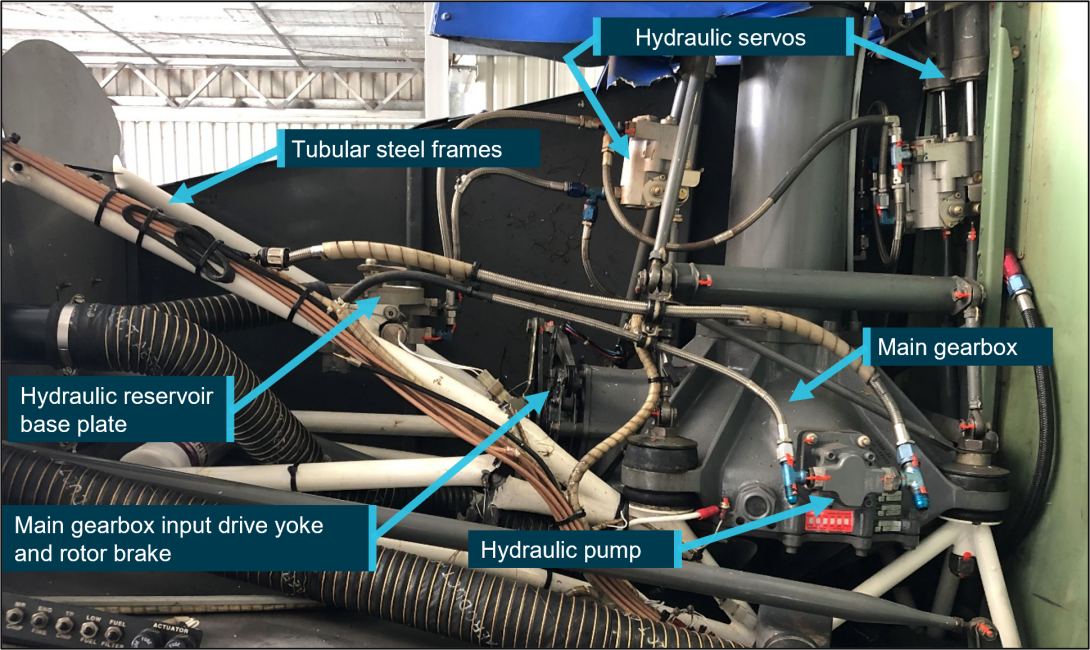 Hydraulic system and main gearbox installation from VH-HOB