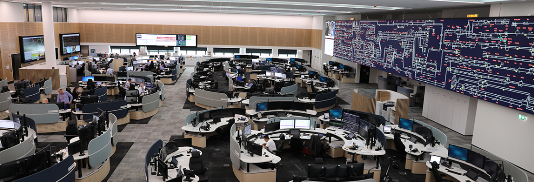 Figure 2 Rail Operations Centre (ROC) control room