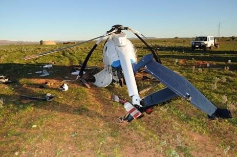 Figure 1: accident site image of the wreckage.