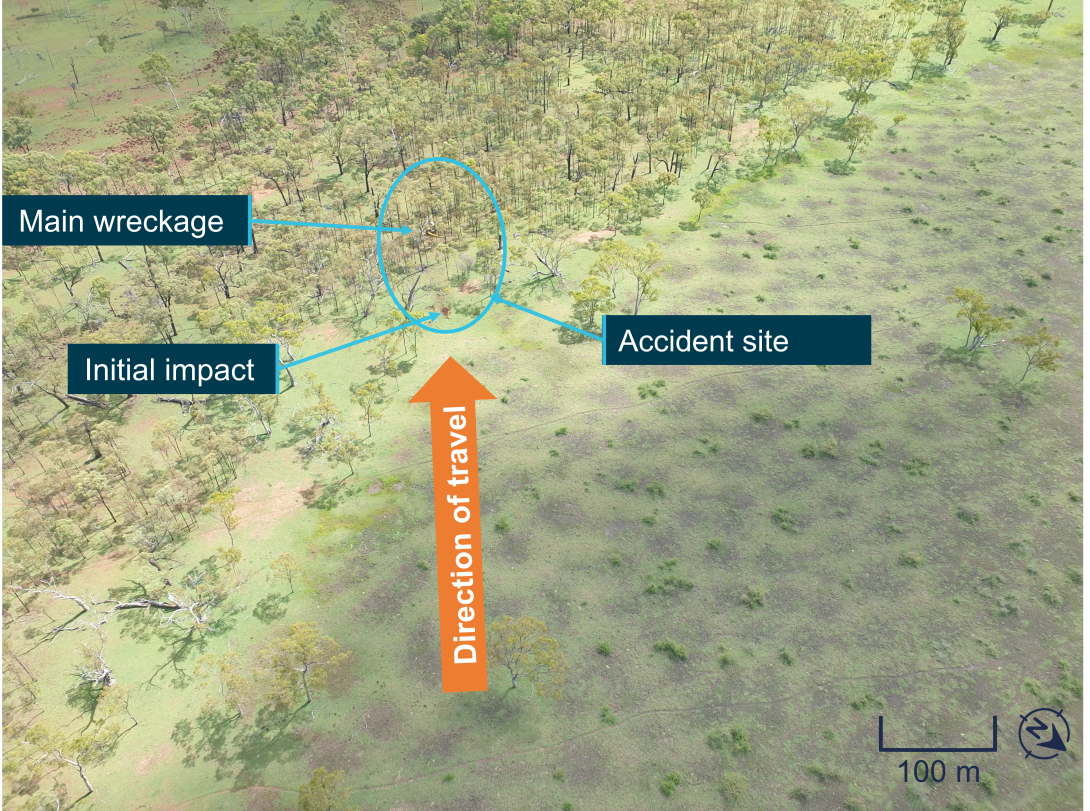 Figure 5: Overview of VH-HKC accident site