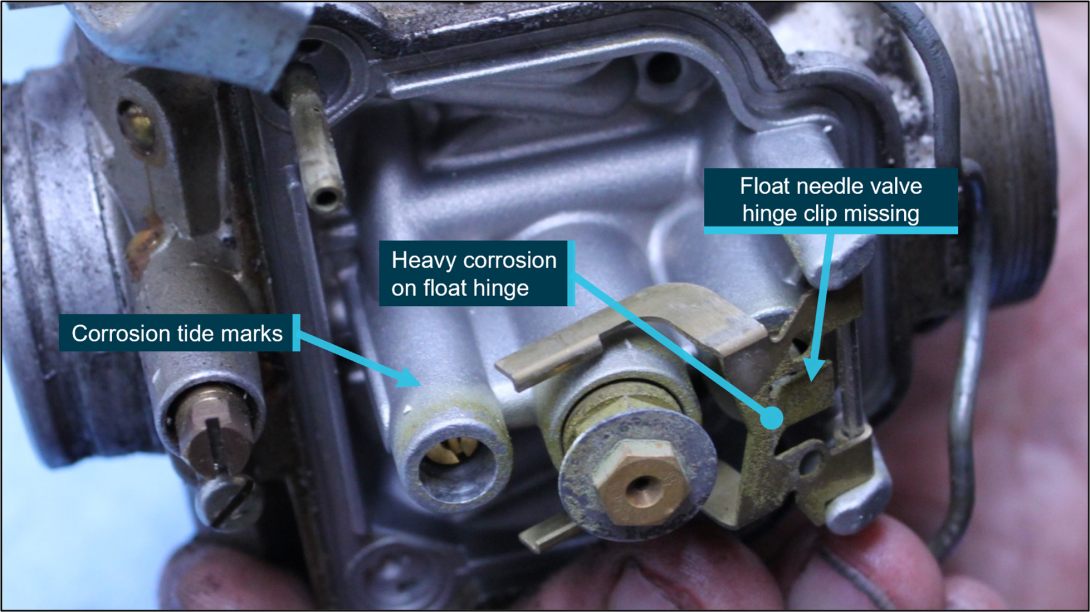 Figure B 2: VH-SIP left carburettor condition