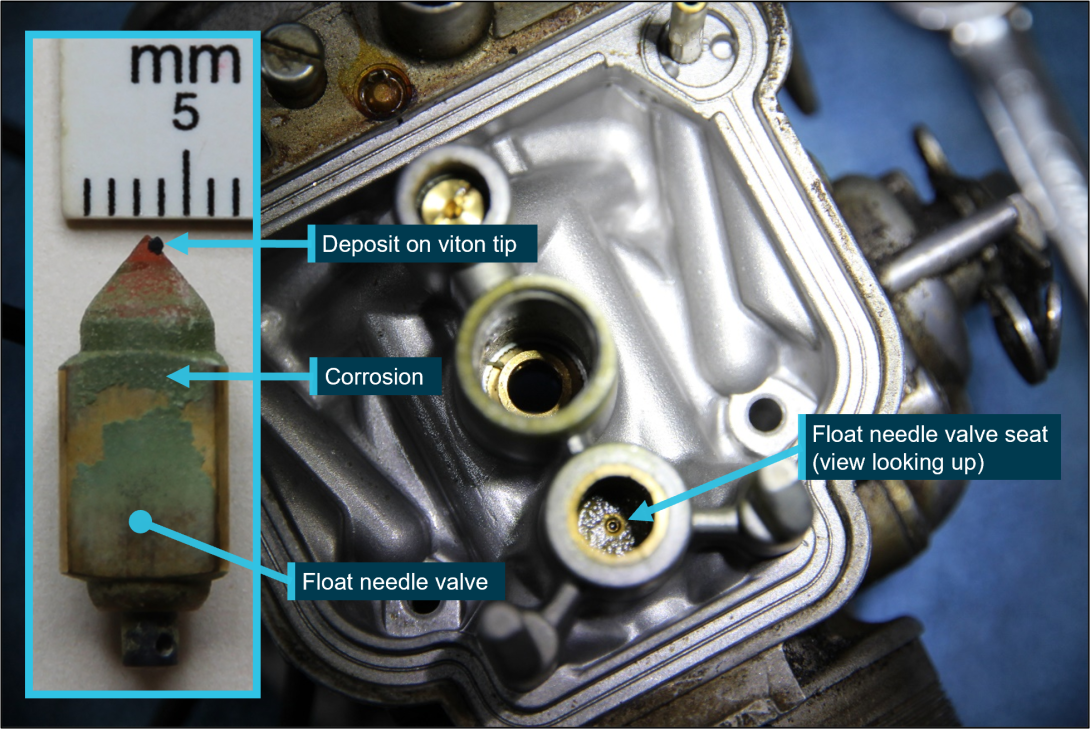 Figure B 3: VH-SIP left carburettor float needle valve and seat