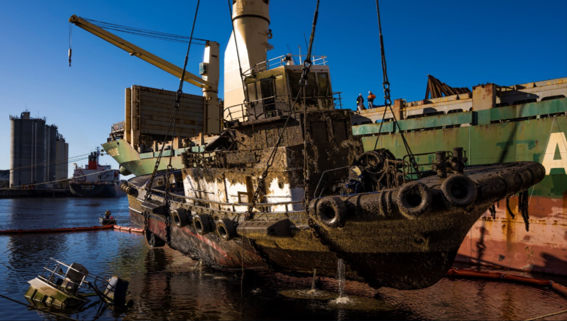 Figure 10: York Cove being recovered