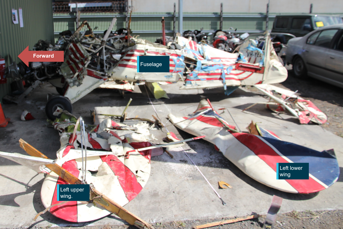 Figure 6: VH-YEL as recovered and partially reassembled