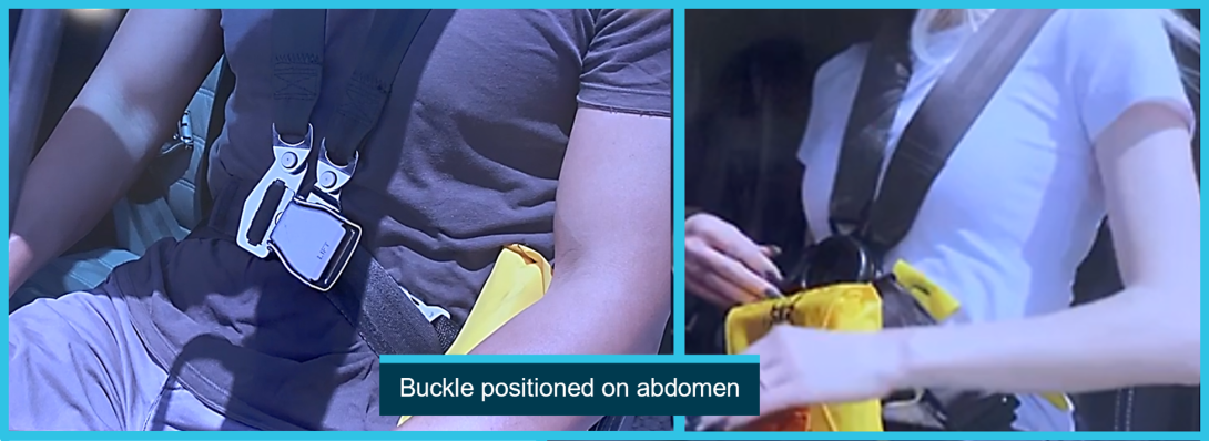 Still images from safety briefing video 