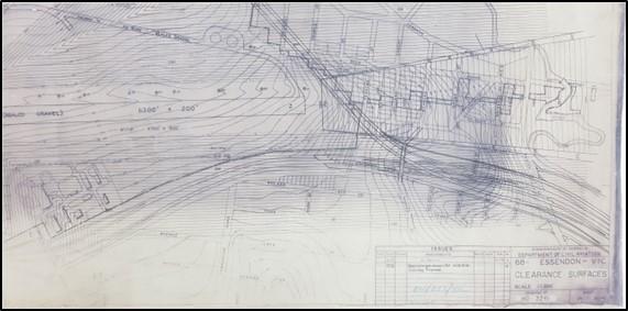 Figure 21: Essendon Airport 1972 clearance surfaces chart