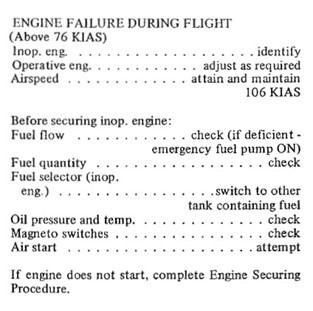 Figure 7: PA-31-350 engine failure during flight